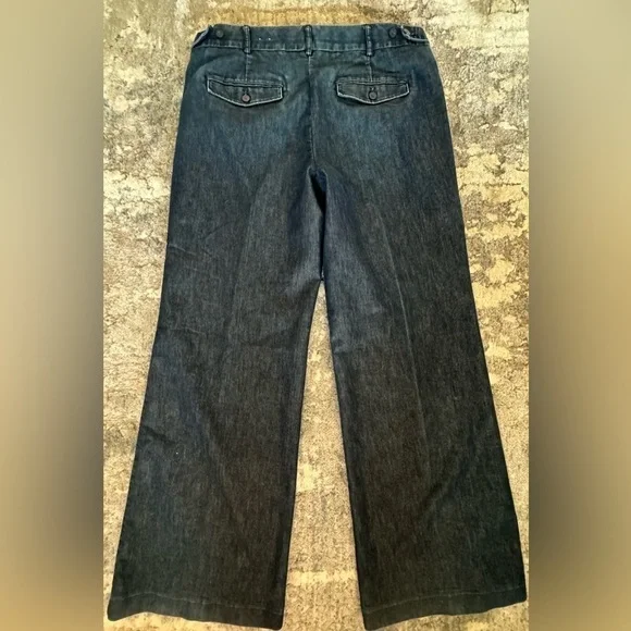 Express Design Studio Wide Leg Blue Jeans - Picture 10 of 11